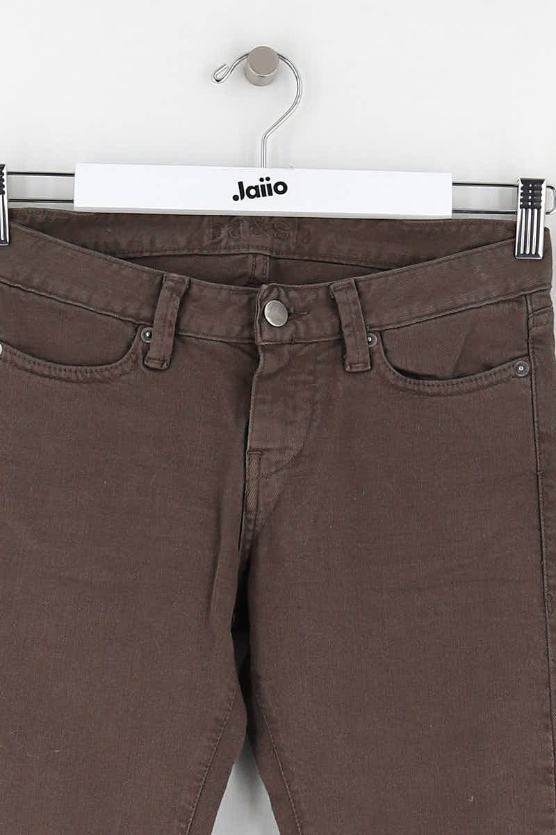 Jean slim Bash  Marron