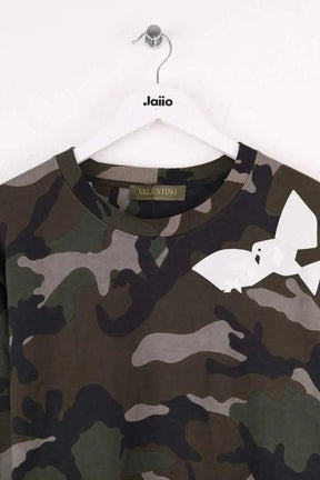 Sweatshirt Valentino Kaki en Coton
