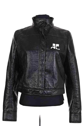 Veste Courrèges Noir en Synthétique, taille M - Seconde Main