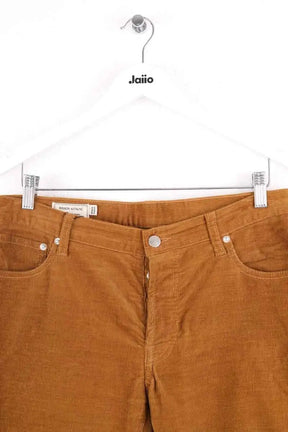 Pantalon droit Kitsuné Camel en Coton