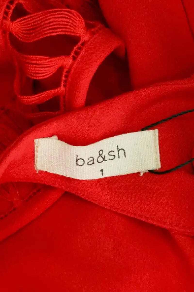 Combishort Ba&Sh Rouge en Synthétique