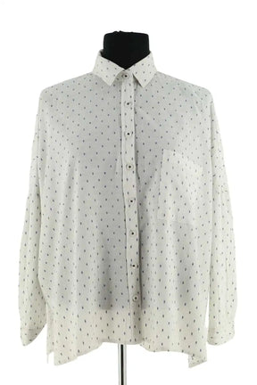 Top Leon & Harper Blanc en Coton, taille M - Seconde Main