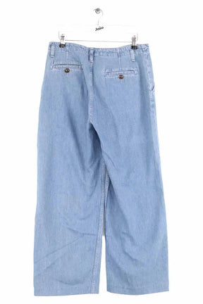 Pantalon large Des Petits Hauts Bleu en Denim - Jeans
