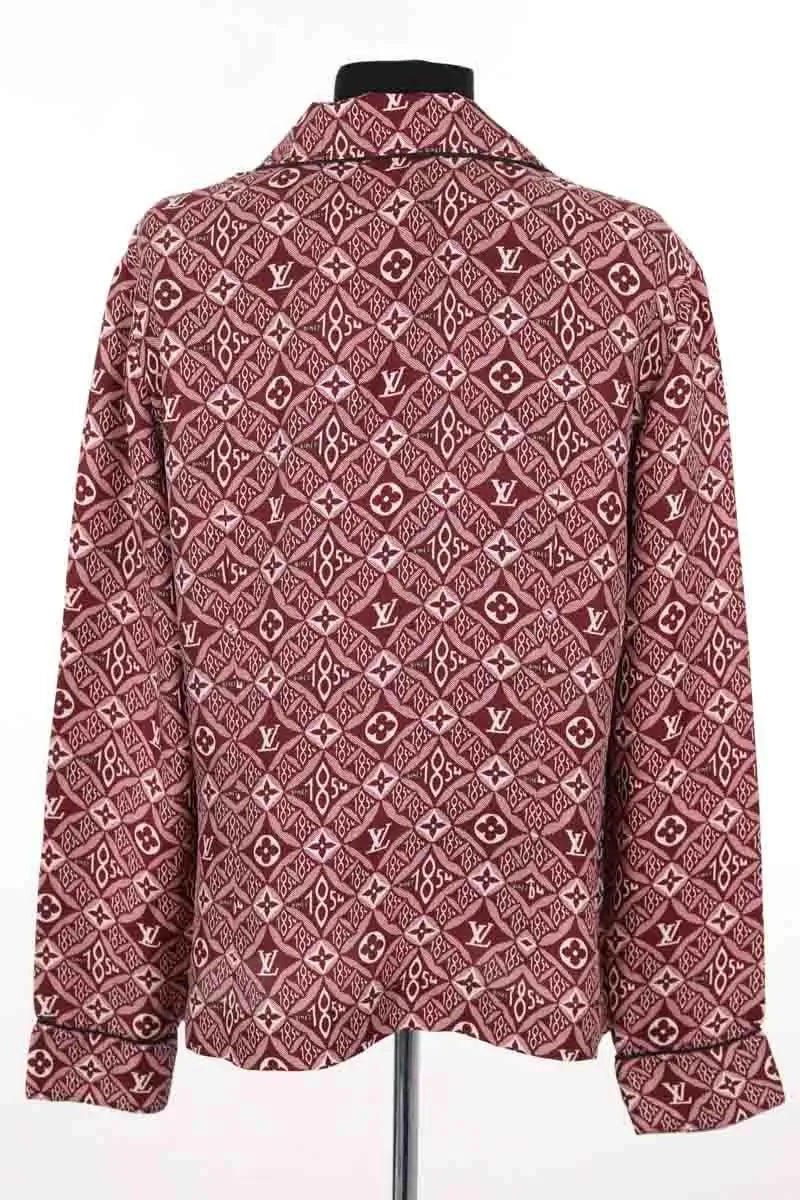 Chemise Louis Vuitton Bordeaux en Soie