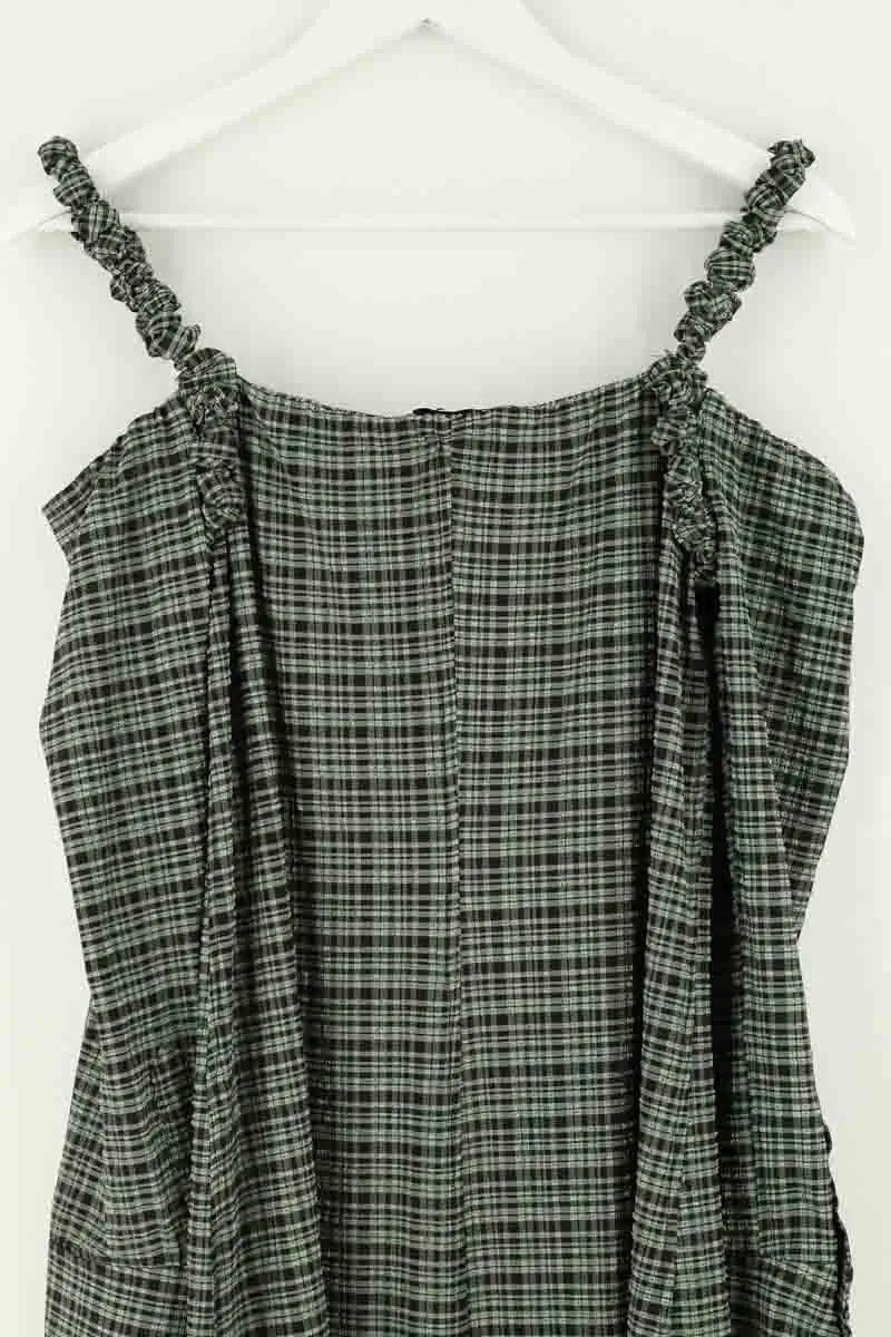 Robe Ganni Vert en Synthétique