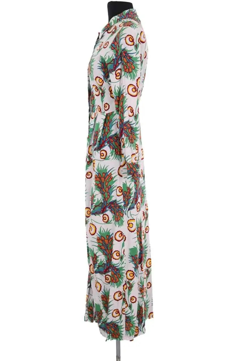 Robe Maje Vert en Lin