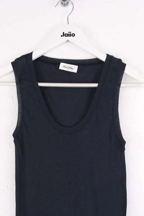 Top sans manche American Vintage Marine en Coton