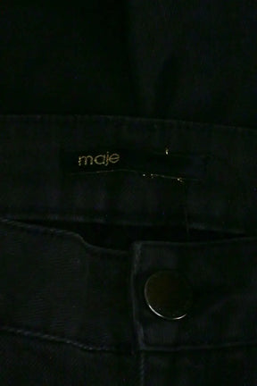 Jean slim Maje Anthracite en Coton