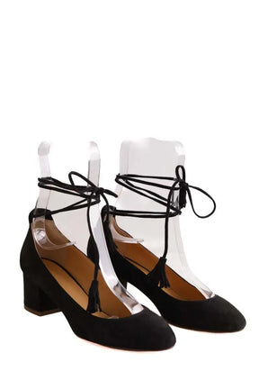 Talons Sézane Anthracite en Daim
