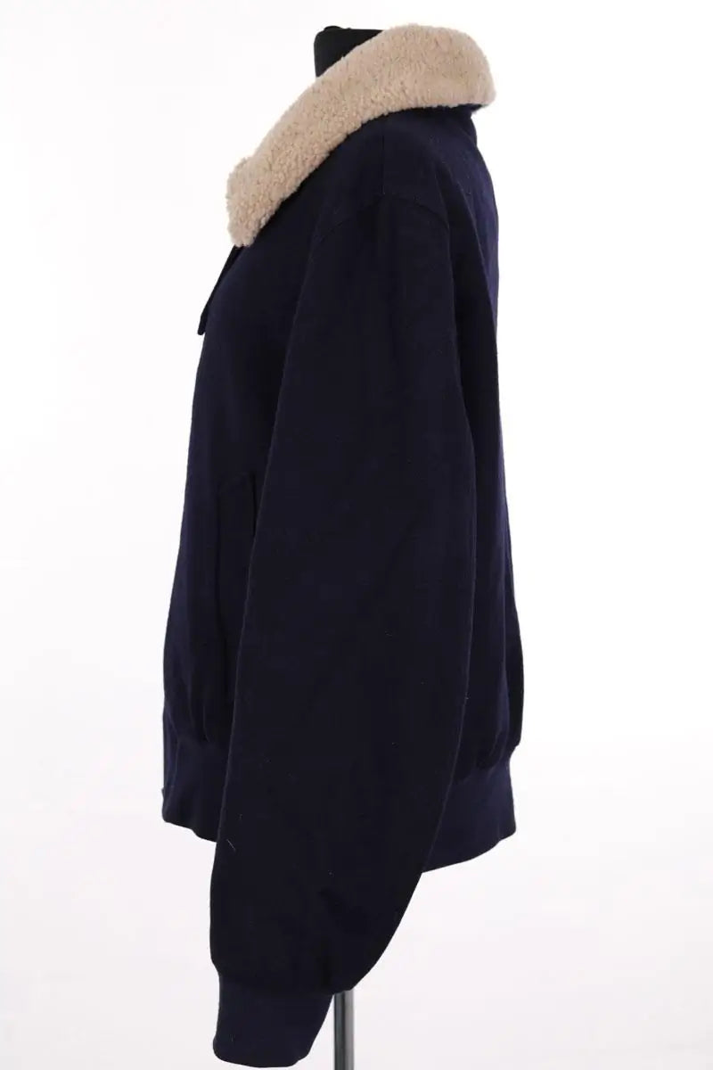 Manteau Ami Marine en Laine