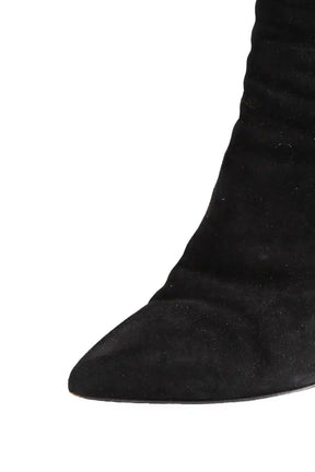 Talons Saint Laurent Noir en Daim