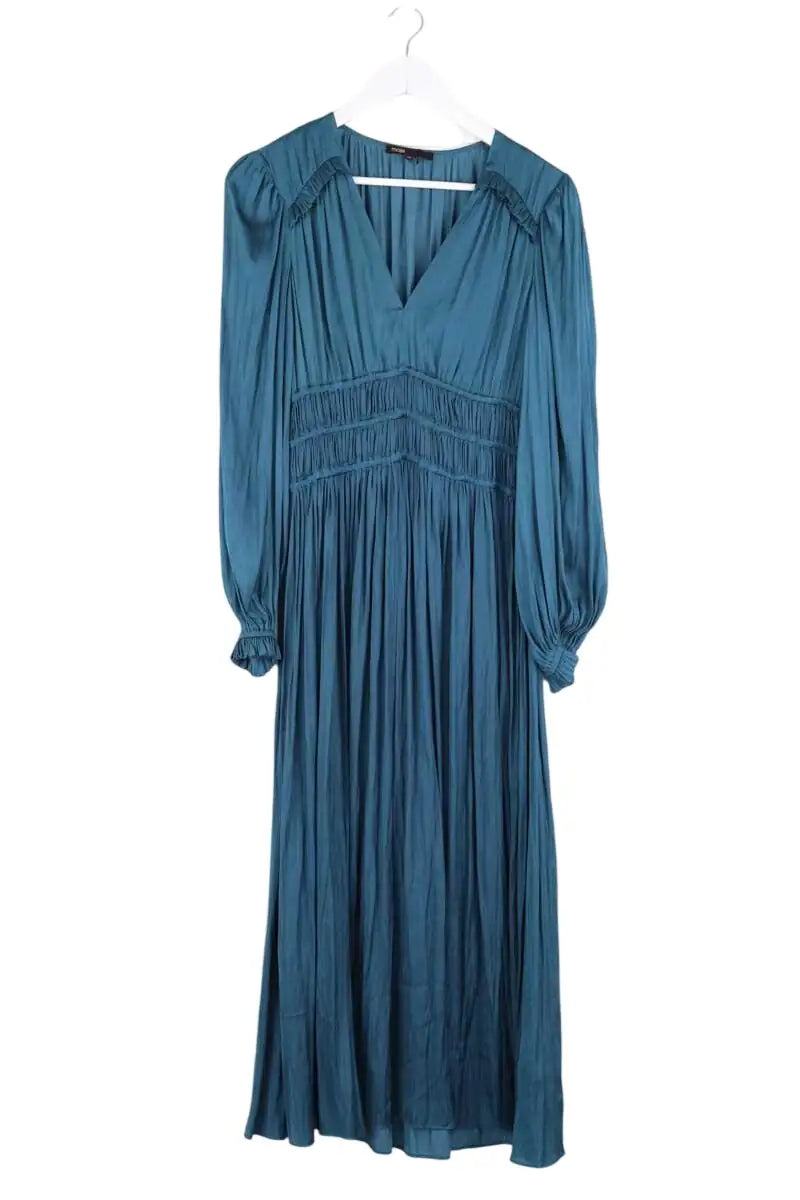 Robe Maje Bleu en Synthétique, taille L - Seconde Main