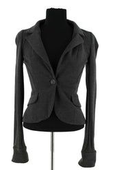 Blazer Diane Von Furstenberg Argent en Laine, taille S - Seconde Main