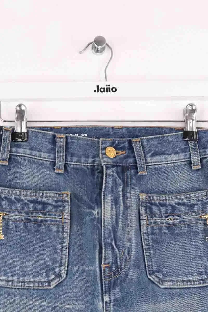 Jean droit Celine Bleu en Coton