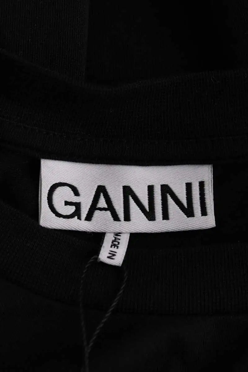 T-shirt Ganni Noir en Coton