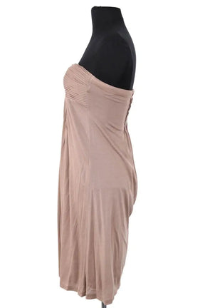 Robe Maje Beige en Soie