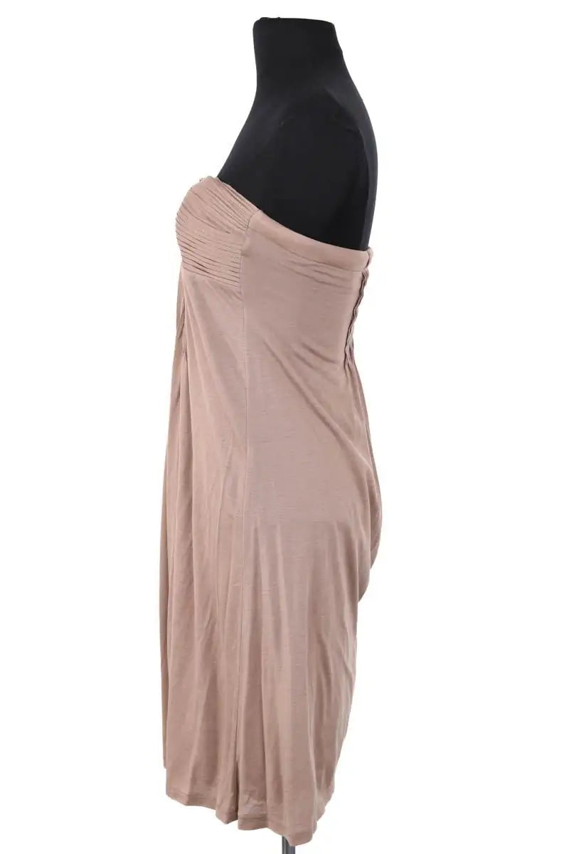Robe Maje Beige en Soie