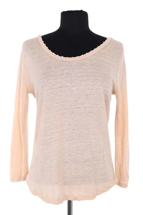 Top Claudie Pierlot Ecru en Lin, taille S - Seconde Main
