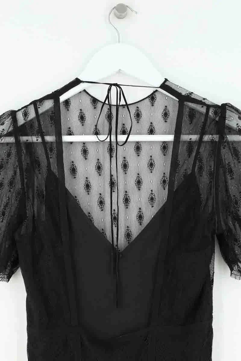 Robe Maje Noir en Synthétique