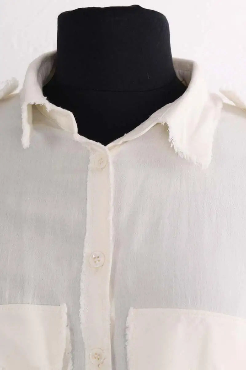 Chemise Zadig & Voltaire Tevor Ecru en Viscose