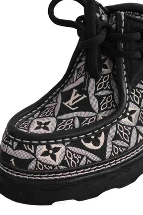 Chaussures à lacets Louis Vuitton Derbies en toile beaubourg Noir en Cuir