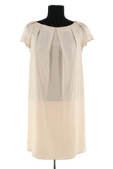 Robe Tara Jarmon Ecru en Soie, taille M - Seconde Main
