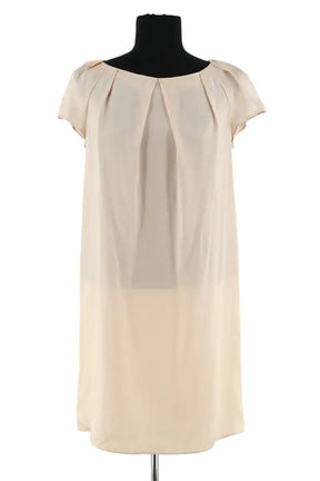 Robe Tara Jarmon Ecru en Soie, taille M - Seconde Main