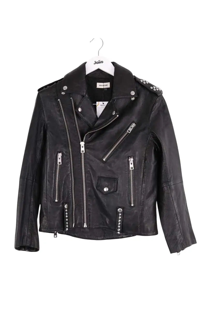 Veste Zadig & Voltaire Noir en Cuir, taille XS - Seconde Main