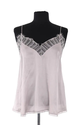 Top sans manche Iro Berwyn Gris en Soie, taille S - Seconde Main
