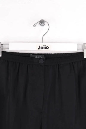 Pantalon Carot Joseph Noir en Soie