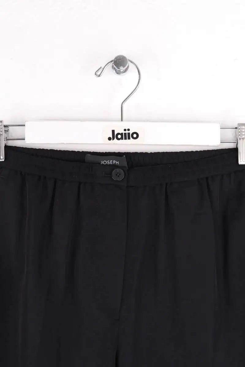 Pantalon Carot Joseph Noir en Soie
