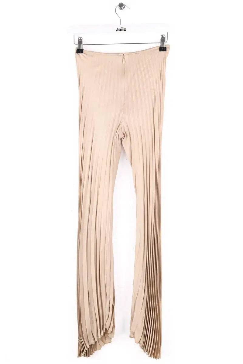 Pantalon droit Emanuel Ungaro Beige en Synthétique