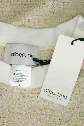 Top sans manche Albertine Beige en Viscose