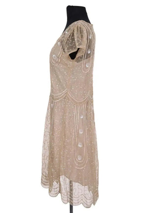Robe Antik Batik Doré en Coton