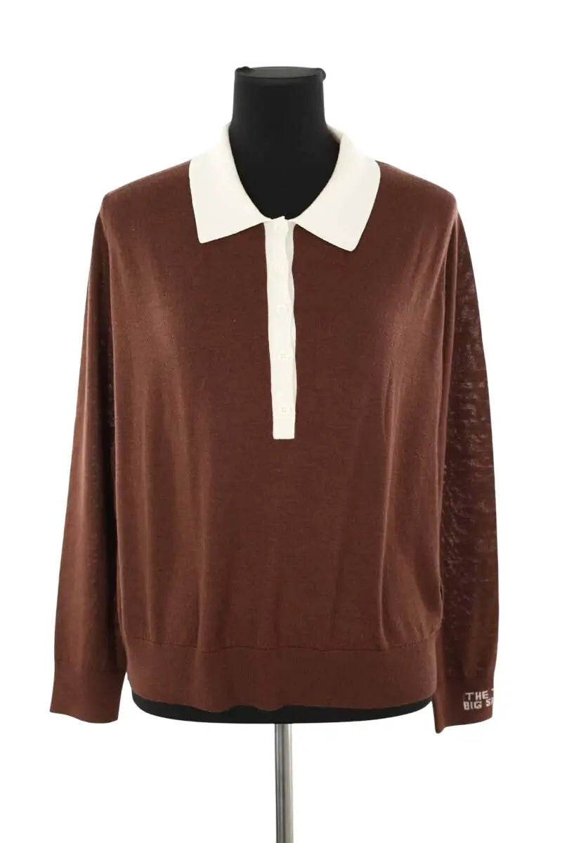 Pull The Tiny Big Sister Marron en Laine, taille L - Seconde Main