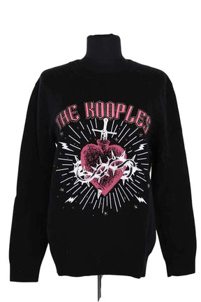 Pull The Kooples Noir en Laine, taille S - Seconde Main