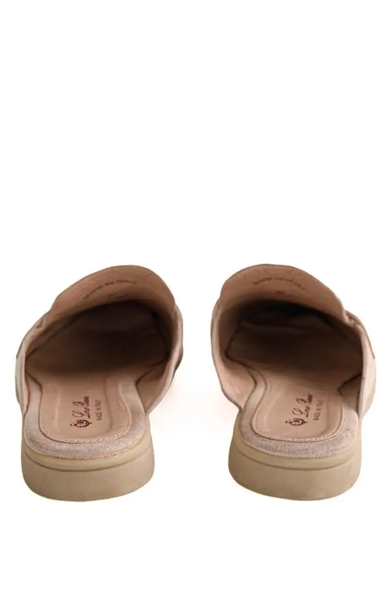 Mocassins Loro Piana Beige en Daim