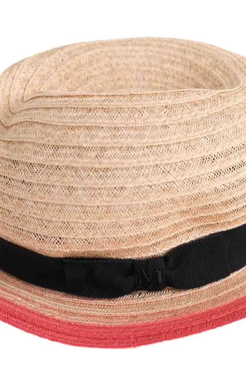 Chapeau Maison Michel Beige en Osier