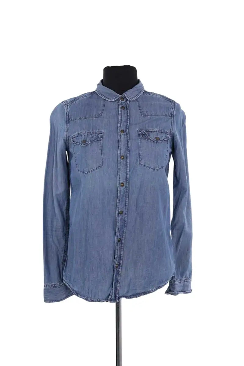 Chemise The Kooples Bleu en Coton, taille XS - Seconde Main