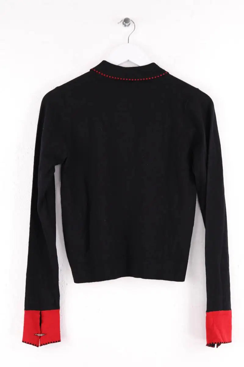 Top Agnès B. Noir en Laine