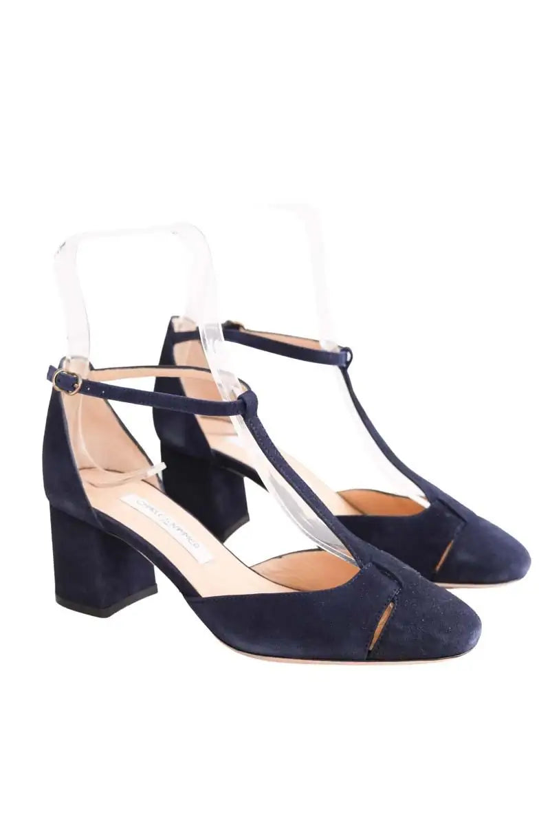 Talons Charles Kammer Bleu en Daim