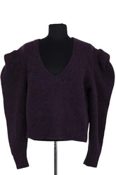 Pull Iro Violet en Laine, taille L - Seconde Main
