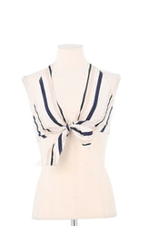 Top sans manche Paule Ka Ecru en Coton, taille M - Seconde Main