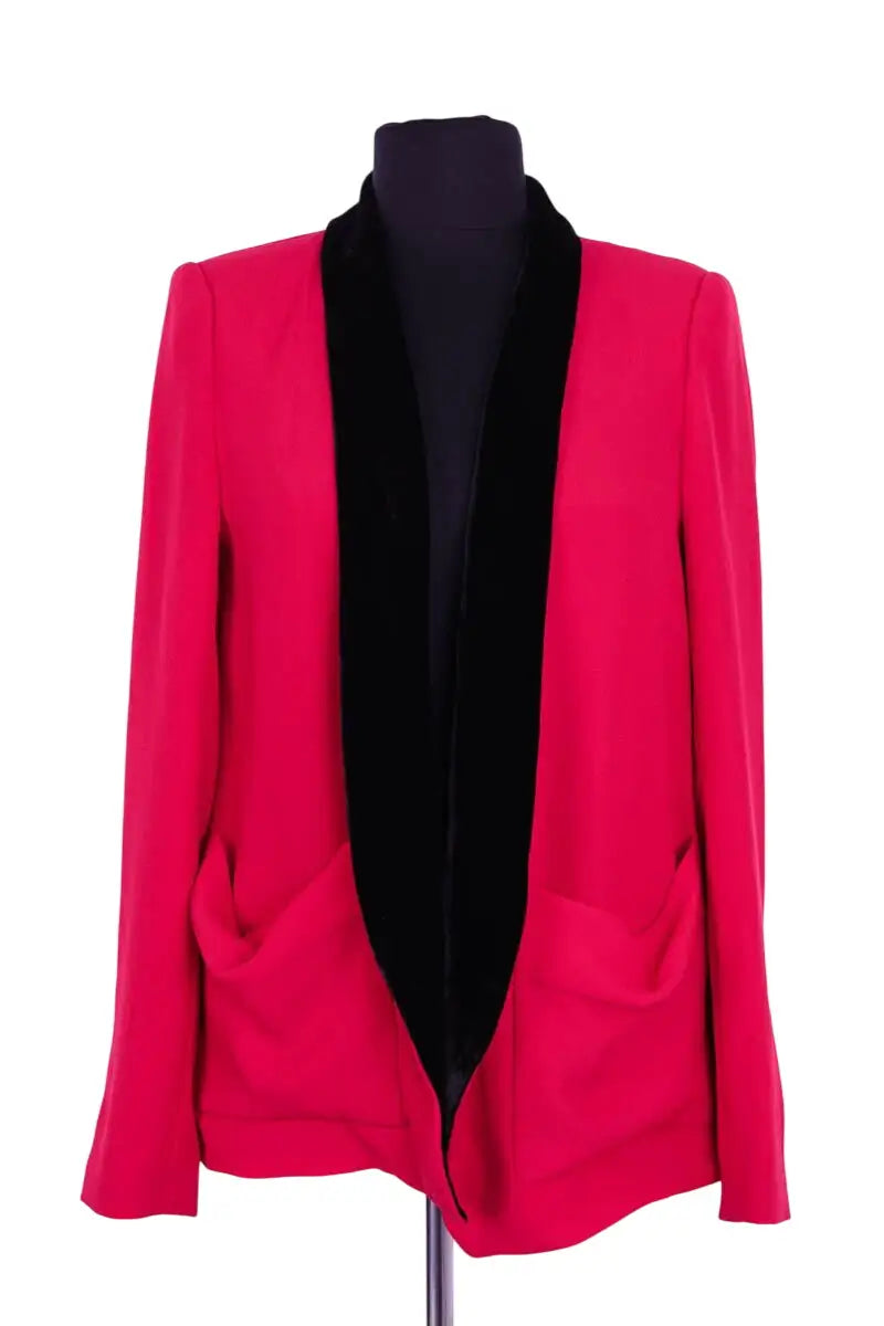 Blazer The Kooples Rouge en Synthétique, taille XXS - Seconde Main