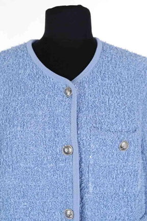 Gilet Maje Bleu en Coton