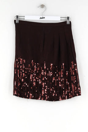 Mini jupe Maje  Marron