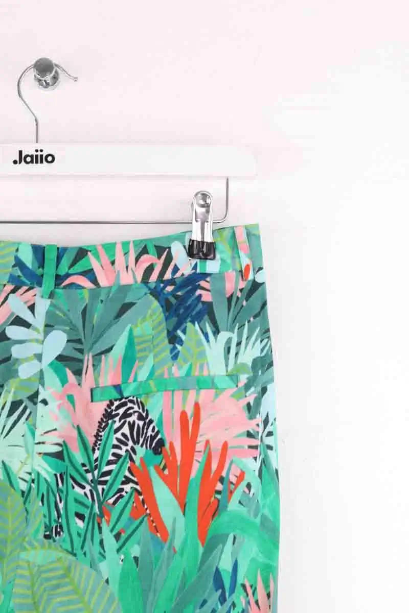 Pantalon Des Petits Hauts Vert en Coton