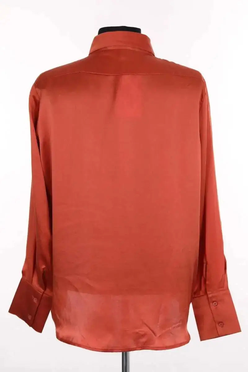 Chemise Maje Orange en Soie