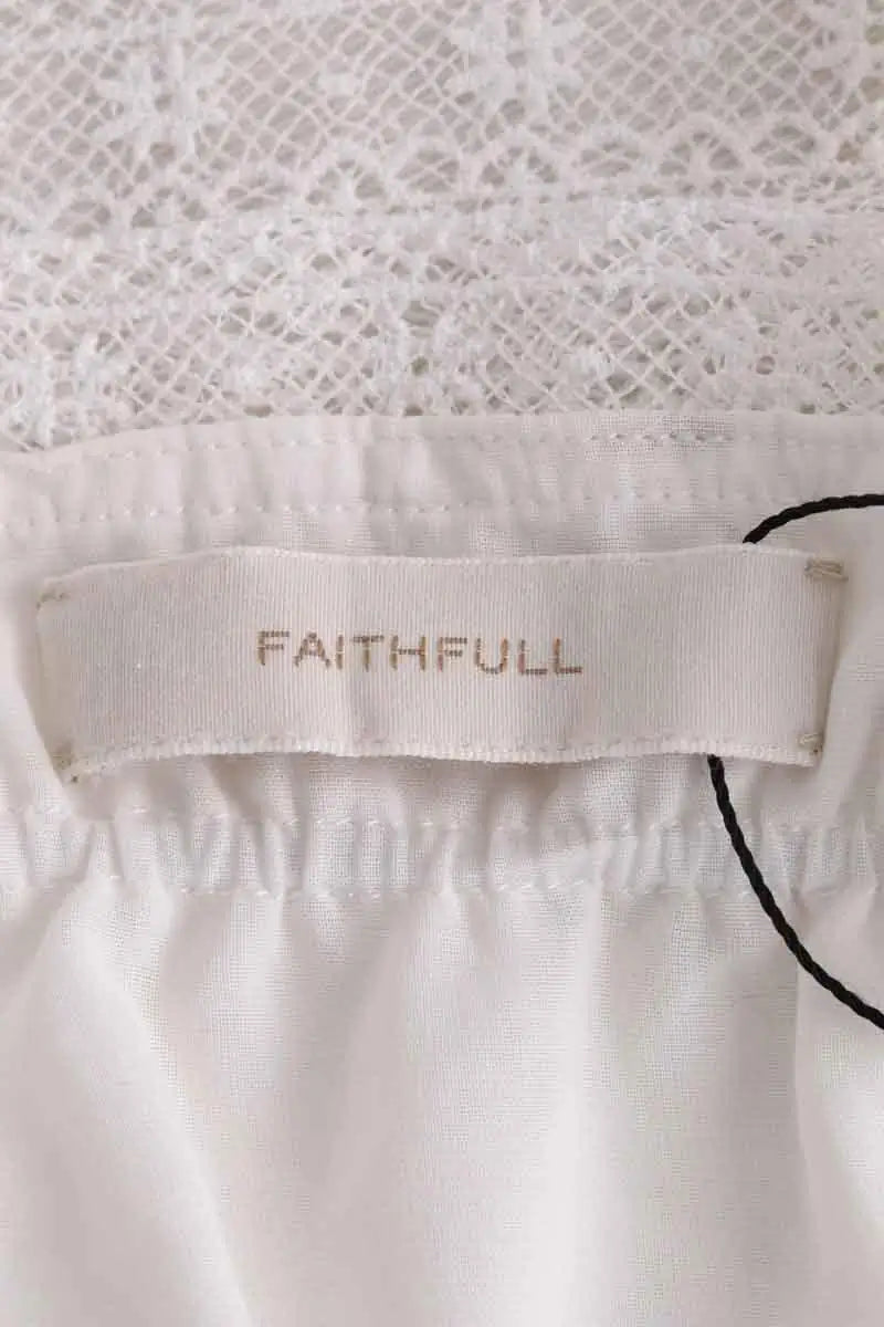 Top sans manche Faithfull The Brand Blanc en Coton