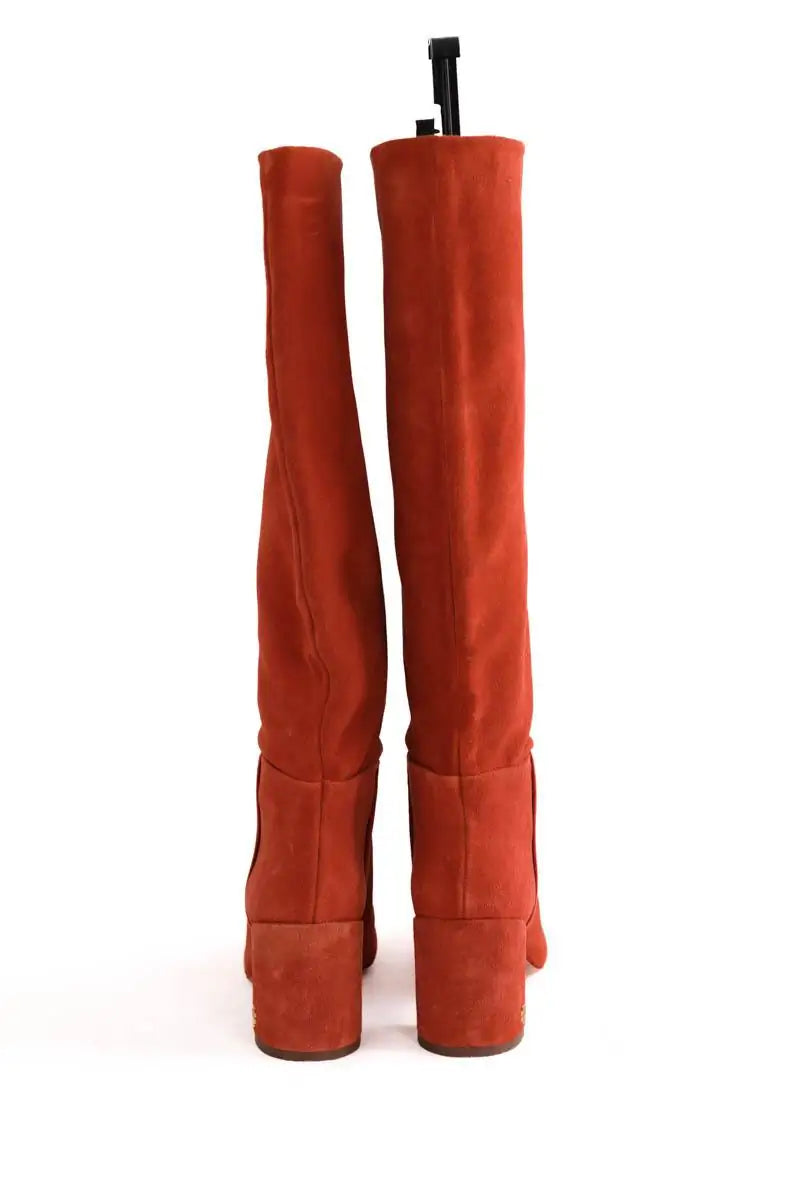 Bottes Tory Burch Marron en Daim